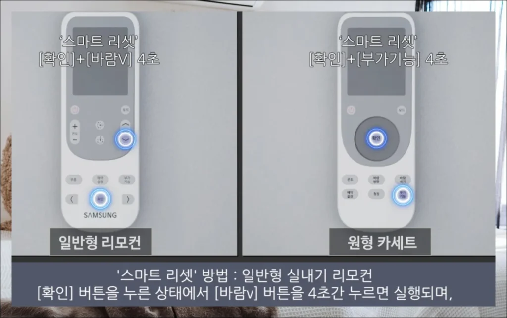 (1) 모델별 연도별 스마트 리셋 방식