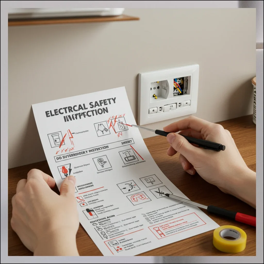 (6) 일상 속 전기 안전 점검 실천법 안내