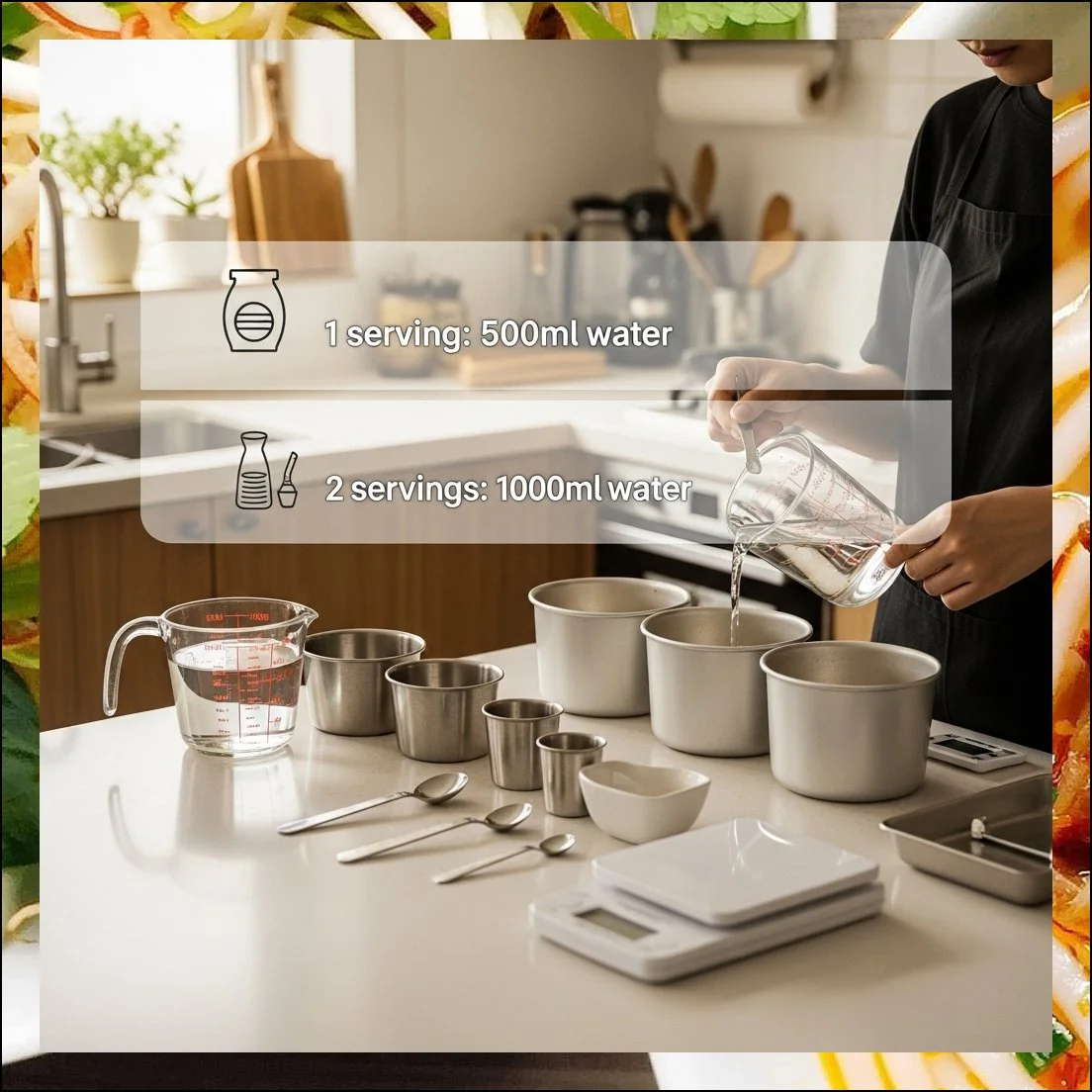 (1) 여러 개 요리할 때 물양