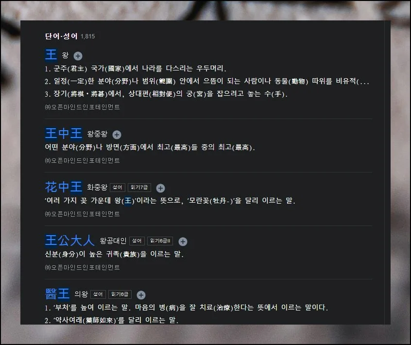 네이버 한문 번역기 제대로 이용하기 (11)