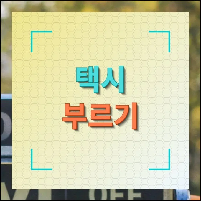 택시 부르기 이용 방법 | 급한 약속에 차가 필요하거나, 익숙하지 않은 곳에서 길을 헤맬 때 택시만큼 든든한 이동 수단이 없습니다.