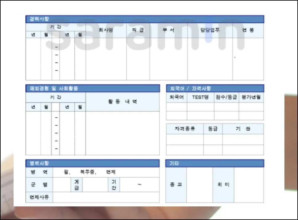 내려받기 전 꼭 확인할 것 | 괜찮아 보이는 이력서 양식을 찾았다면 우선 미리보기로 훑어보세요.